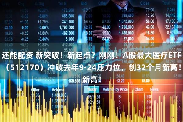 还能配资 新突破！新起点？刚刚！A股最大医疗ETF（512170）冲破去年9·24压力位，创32个月新高！