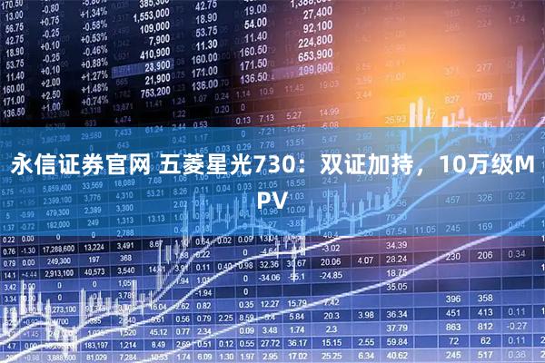 永信证券官网 五菱星光730：双证加持，10万级MPV